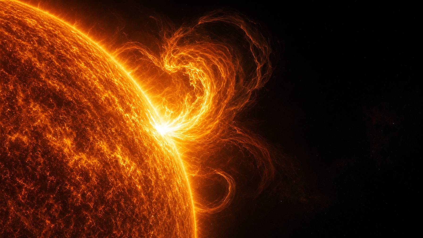 Solar observatory view of a coronal mass ejection